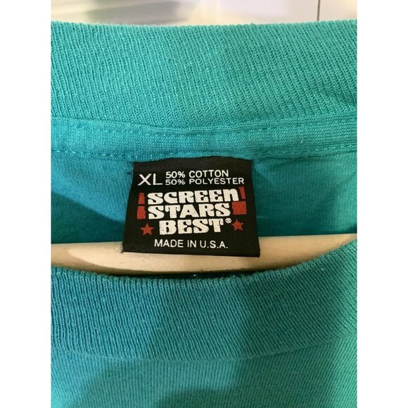 Vtg Cruising 92 Gaylord HS Men’s Sz XL T Shirt Short Sleeve Green Screen Stars - Picture 2 of 8